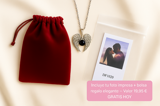 PACK CON FOTO FÍSICA Y BOLSA DE TELA INCLUIDA